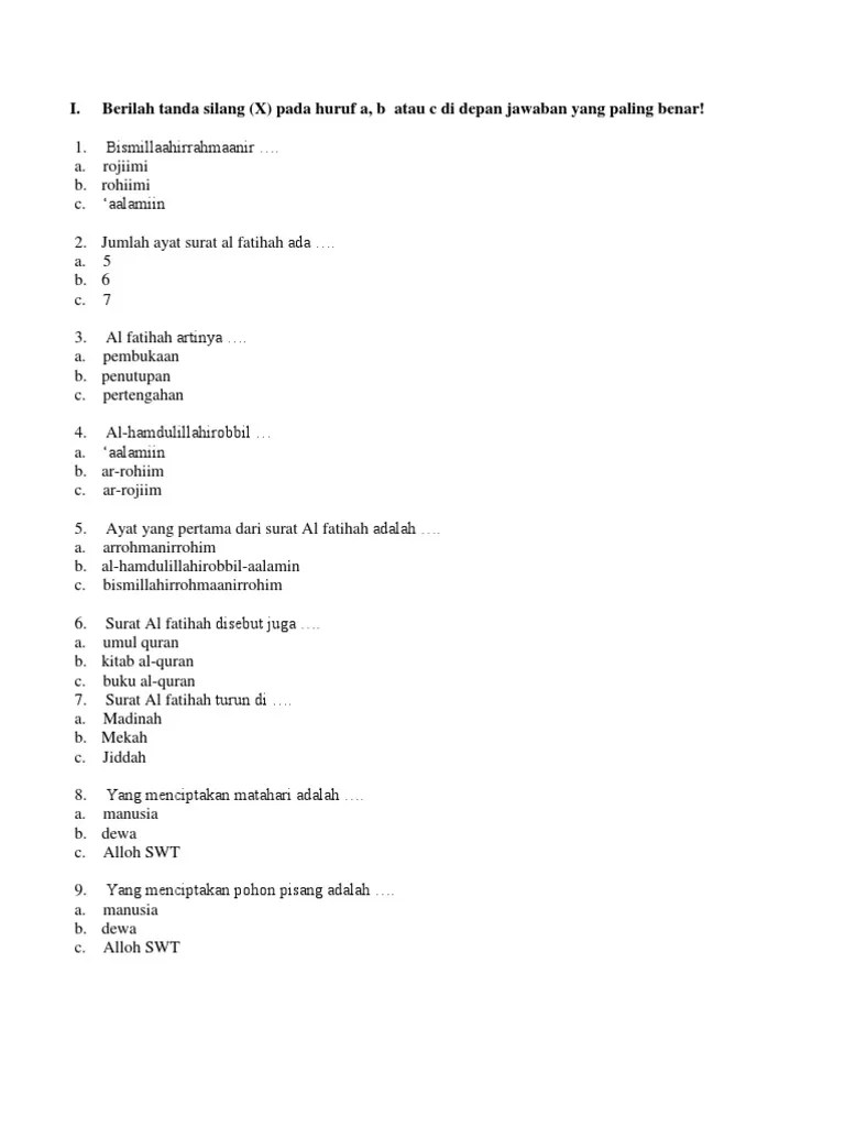Kumpulan soal pelajaran matematika kelas 2 sd mi semester 1. Soal Ujian Anak Sd Kelas 1 Rasanya