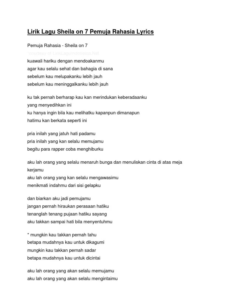 G d em d c bm am d g d ku awali hariku dengan mendoakanmu. Sheila On 7 Pdf