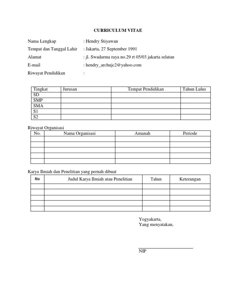 Untuk menambah nilai atau menggantikan pengalaman kerja, bisa dituliskan seminar dan pelatihan yang pernah diikuti. Cv Moderator Pdf