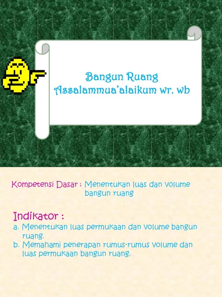 Wirausaha pada bagian subtema 3: Hitunglah Volume Dan Luas Permukaan Bangun Ruang Berikut ...