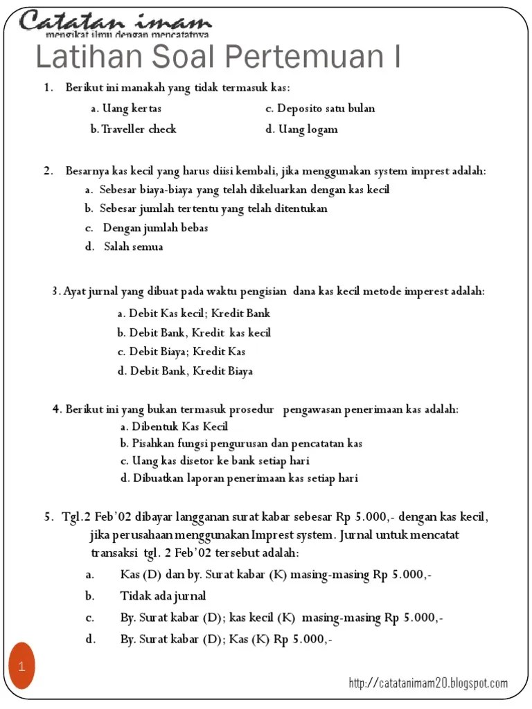 Khikmatun nafiah349581anissa agra i349583dominggus tama s349599anggita arum p349602. Latihan Soal Akuntansi Menengah Smt2 Pdf