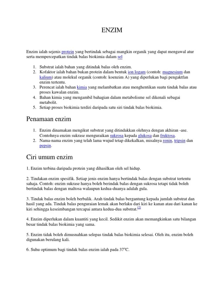· bukan cuma enzim, pankreas juga membantu sistem . Enzim Pdf