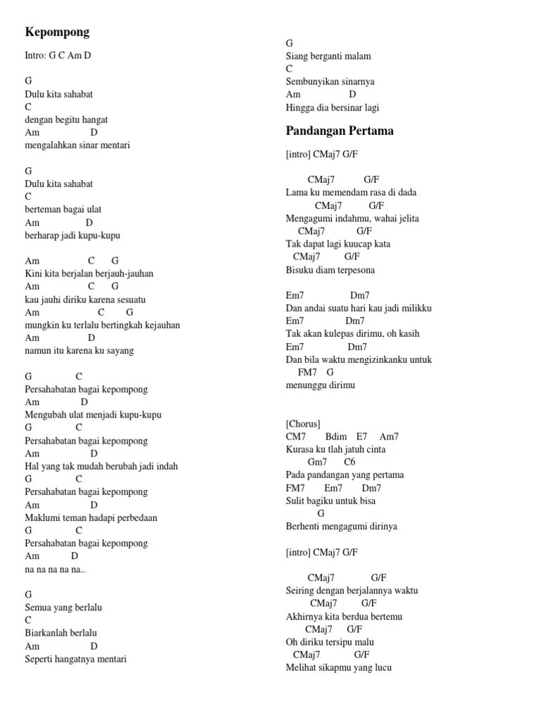 Lirik Lagu Terpesona Ku Pada Pandangan Pertama – Nasi