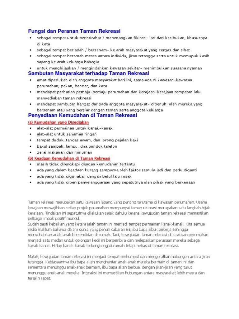 Surat Edaran Rekreasi Sekolah