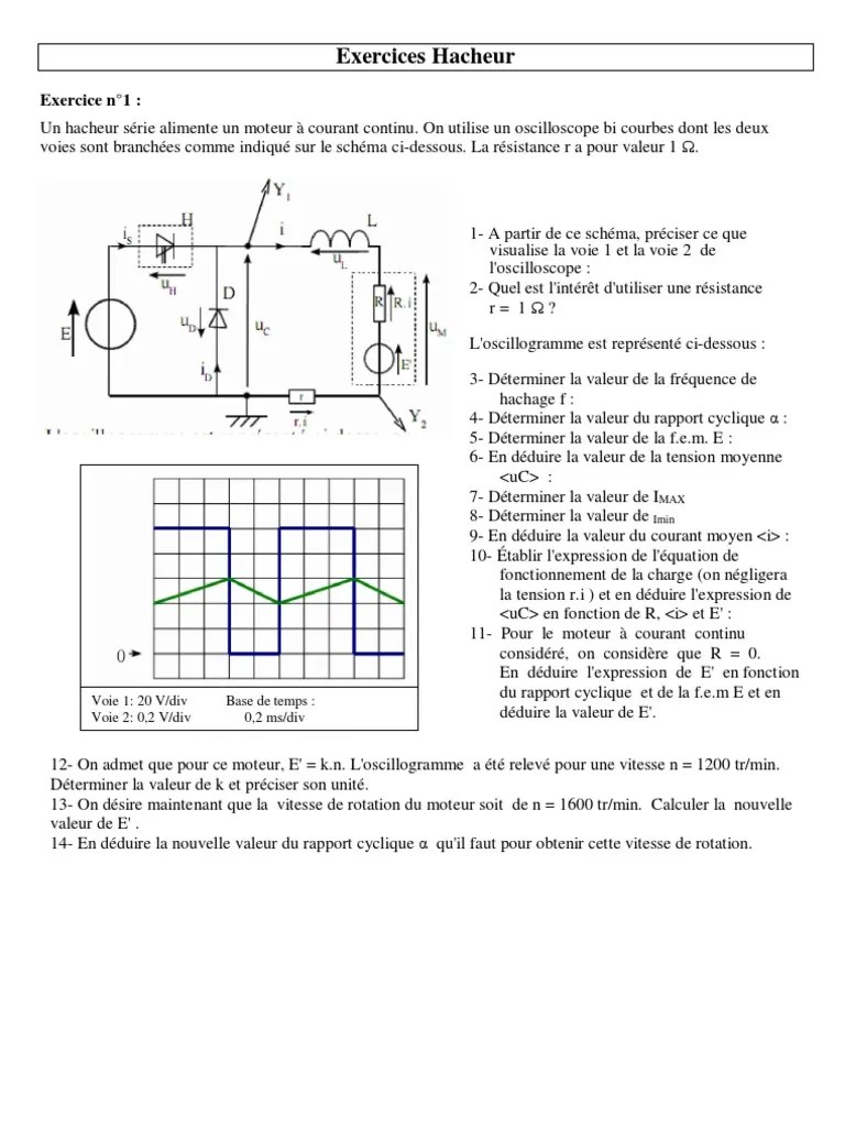 Ex Hacheur Serie | PDF | Grandeur physique | Électromagnétisme