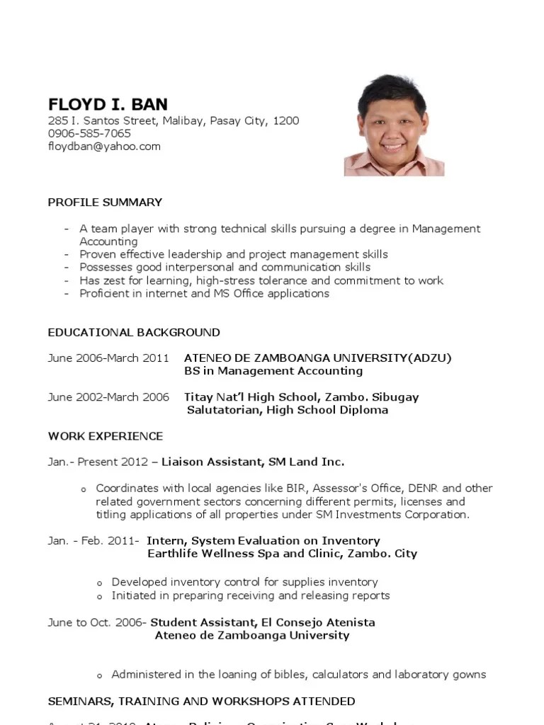 In the first term, this course develops understanding of the organising categories and central claims of a range of modern criminological. Sample Resume for Fresh Graduates | Accounting | Science And Technology