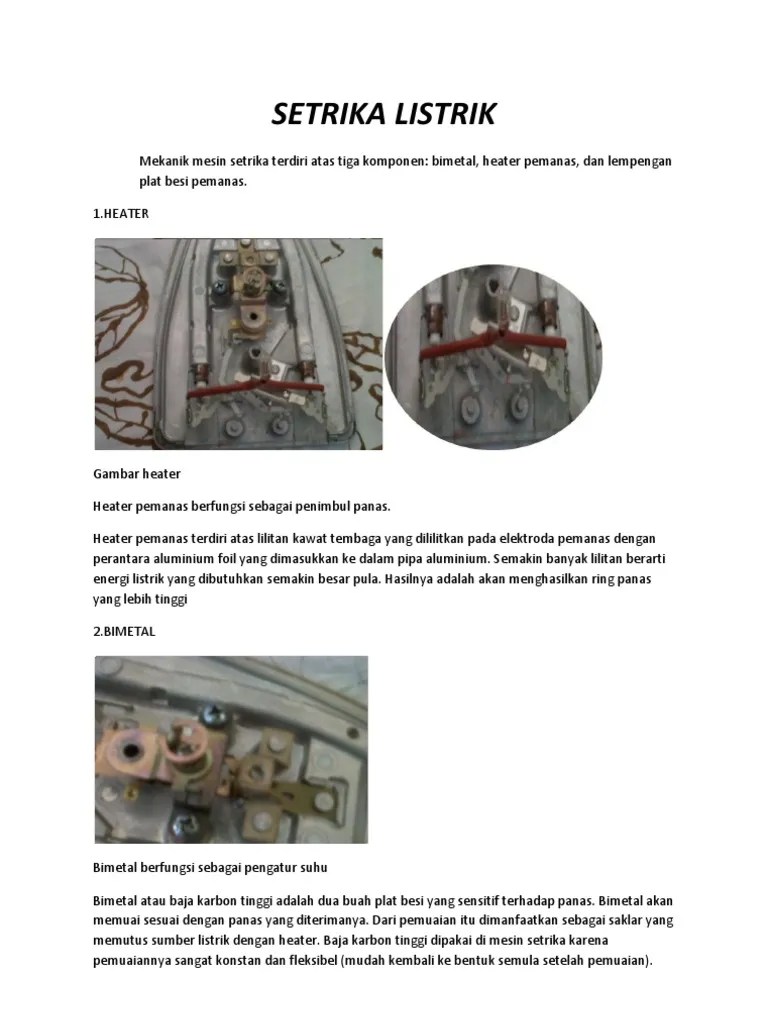 Setrika Listrik | PDF