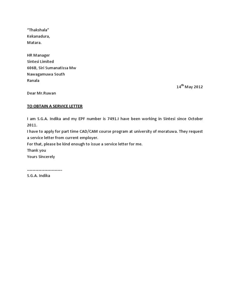 Check spelling or type a new query. Service Letter Pdf