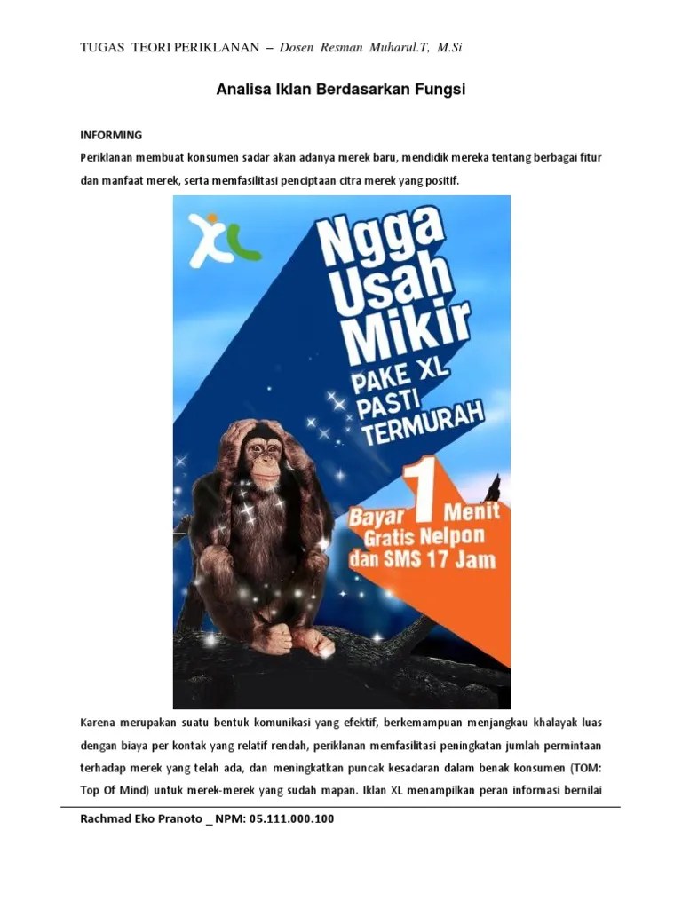 Analisa Iklan Berdasarkan Fungsi | PDF