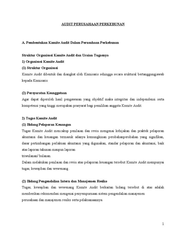 This study aims to determine the financial performance pt. Tugas Audit An Perkebunan Pdf