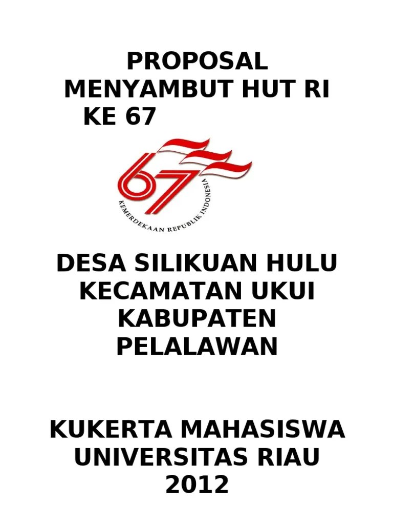 Namun, hal pertama yang harus . Contoh Proposal Kegiatan 17 Agustus Pdf - Berbagi Contoh