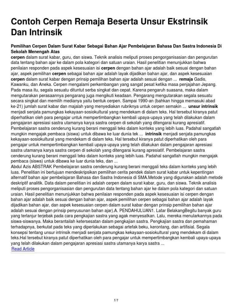 Contoh Fabel Beserta Unsur Intrinsik Dan Ekstrinsiknya - Rasmi X