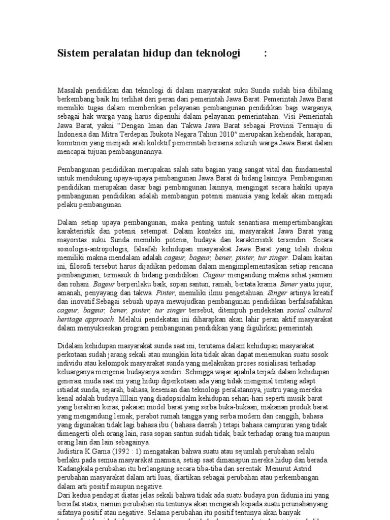 Contoh Makalah Bahasa Sunda Tentang Kesenian
