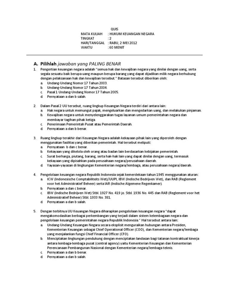 Adalah penyelenggaraan urusan pemerintahan oleh pemerintah daerah dan dewan. Gg Soal Kuis Hkn Pdf