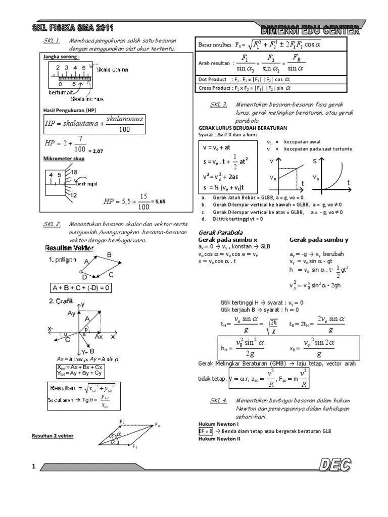 PDF Télécharger rumus fisika smp kelas 7 8 9 Gratuit PDF | PDFprof.com
