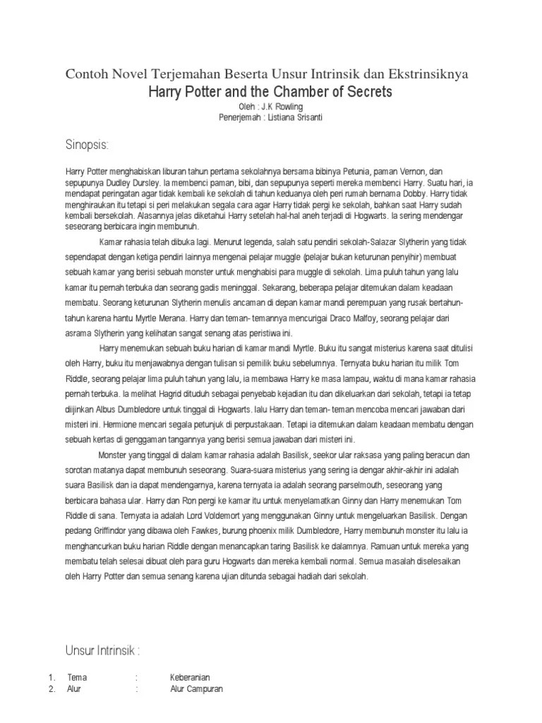 Sinopsis Novel Bahasa Jawa Beserta Unsur Intrinsik – Belajar