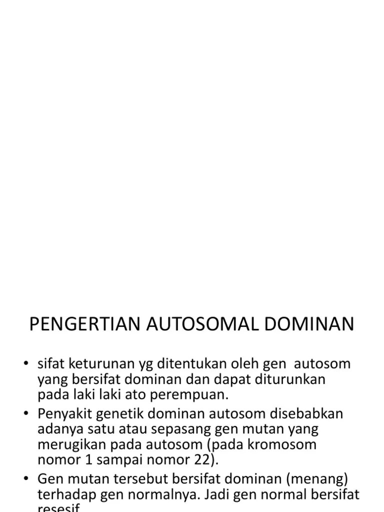 Autosomal Dominan | PDF
