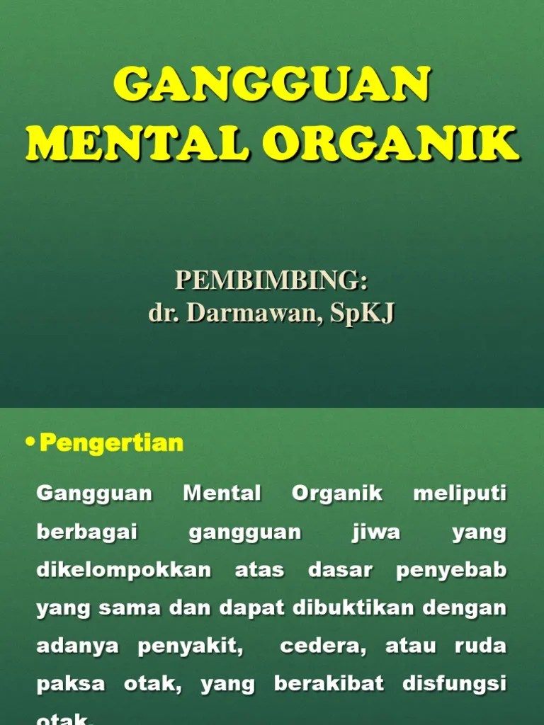 Gangguan Mental Organik | PDF