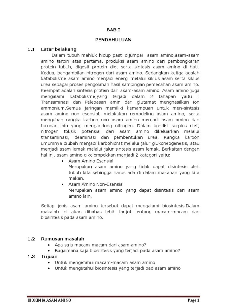 Makalah ini disusun untukmemenuhi untuk memenuhi salah satu tugas mata kuliah analisis makanan dengan harapan dapat menambah wawasan bagi penulis khususnya dan . Makalah Asam Amino1 Pdf