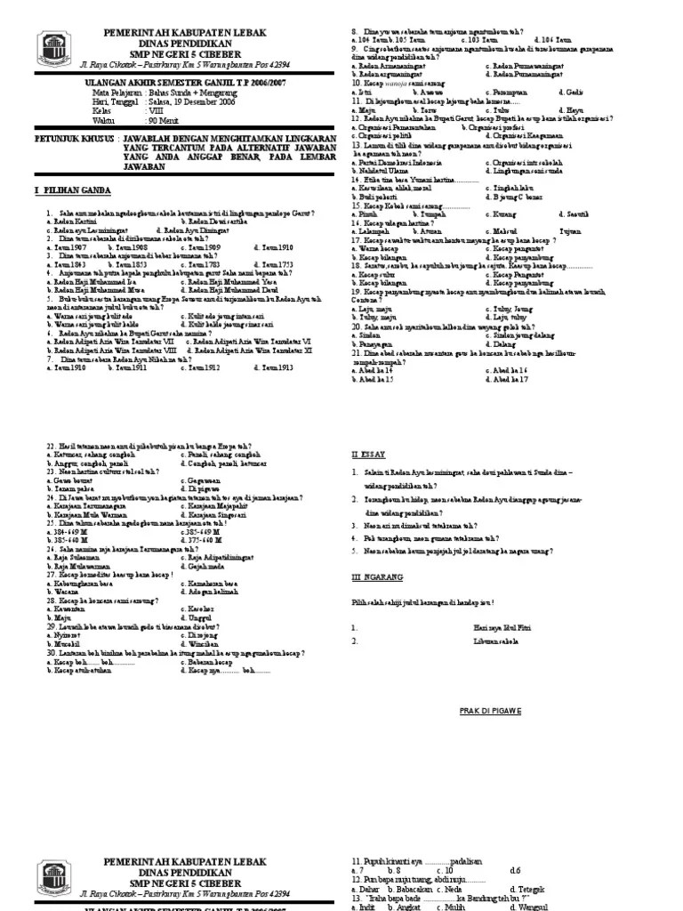 B. Sunda (Tambahan) | PDF