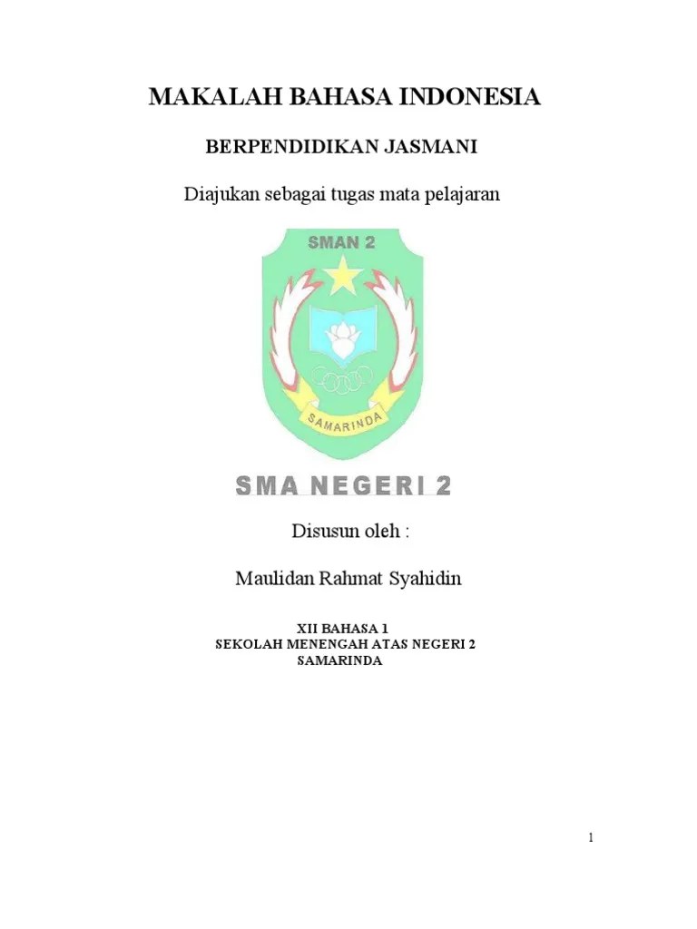 Contoh Makalah Penjaskes | PDF