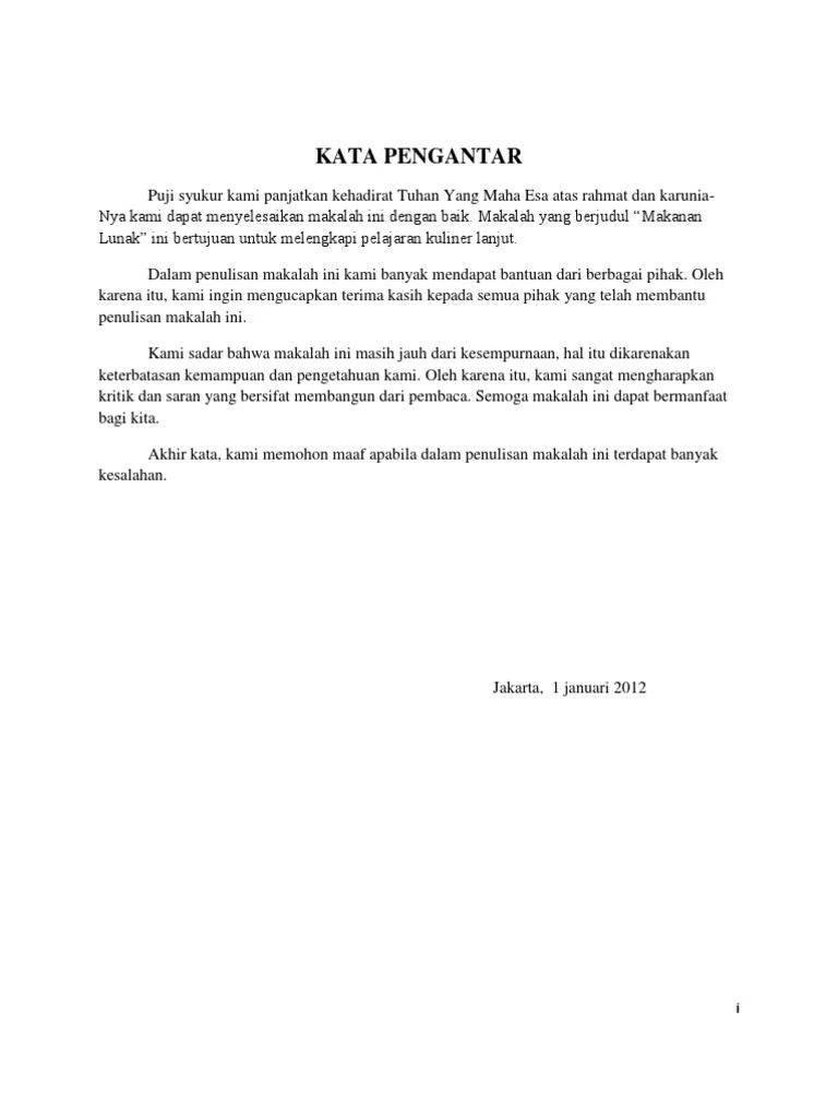 Contoh kata pengantar makalah, laporan, skripsi, kliping, karya ilmiah. Contoh Kata Pengantar Untuk Makalah Pdf