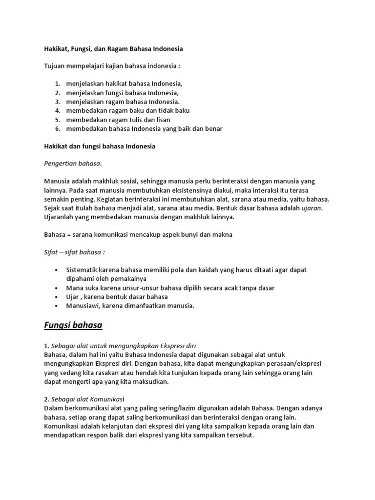 Hakikat Bahasa | PDF