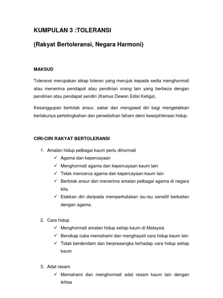 Isu Toleransi Agama Di Malaysia