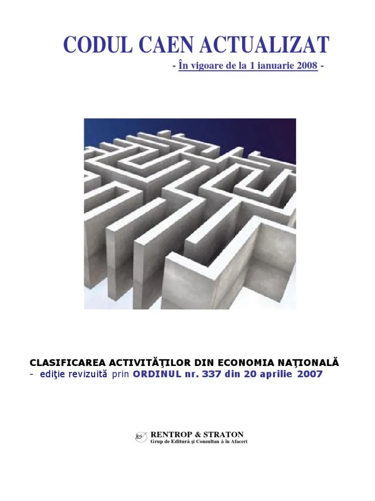 Coduri caen (obiect de activitate auxiliar) la actul constitutiv actul. Religios Baza De Date De UrgenÈ›Äƒ Cod Caen Vanzare Saltele Expert Cleaning Ro