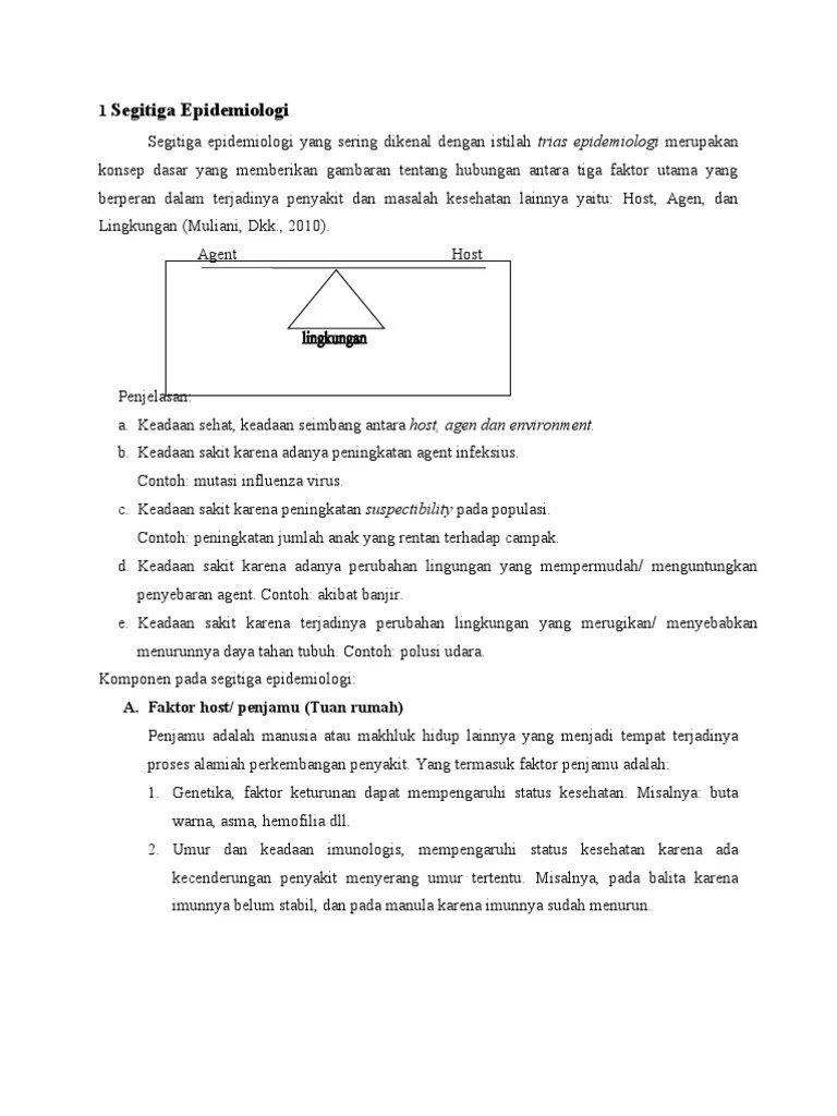 Segitiga Epidemiologi | PDF