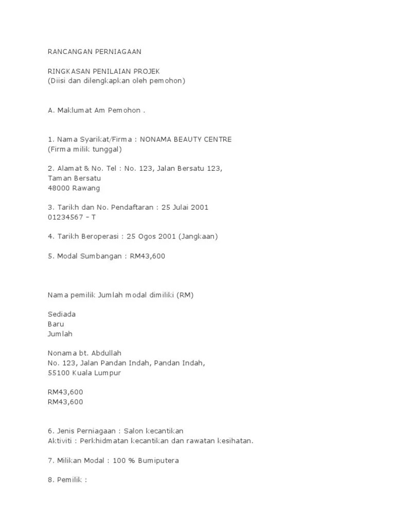 Contoh kertas kerja:contoh kertas kerja sebagai rujukan anda yg ingin melakukan seminar kerja/projek mengikut format terbaru. Contoh Kertas Kerja Pusat Kecantikkan Pdf