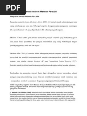 Dilansir dari national online safety, internet safety atau internet sehat adalah konsep penggunaan internet untuk . Definisi Dan Pengertian Internet Menurut Para Ahli Pdf