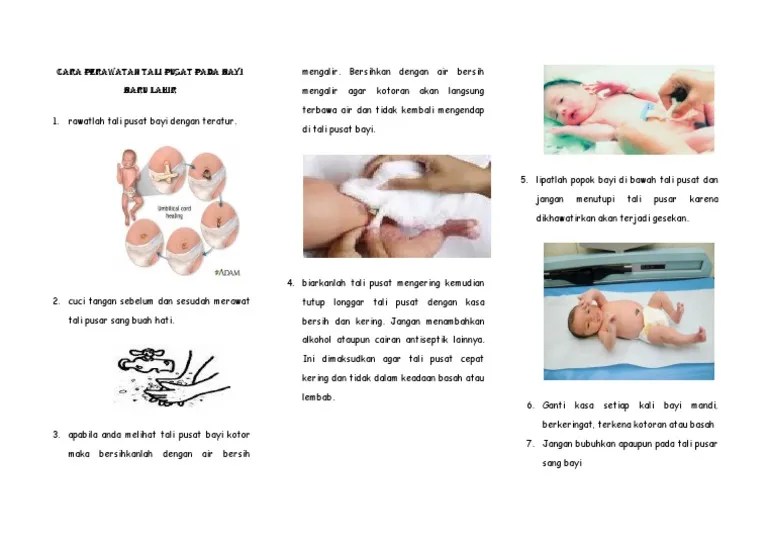 Cara Perawatan Tali Pusat Pada Bayi Baru Lahir | PDF