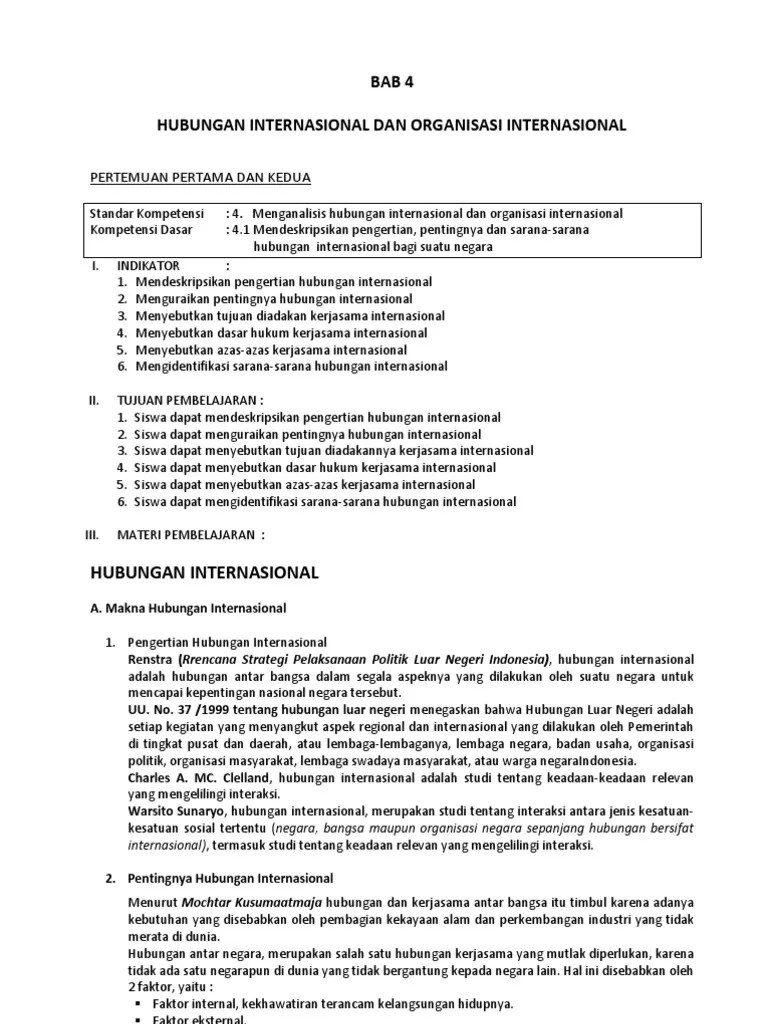 1 Modul Hubungan Internasional | PDF