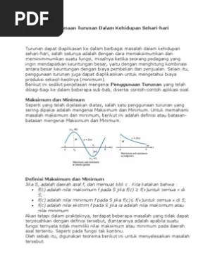 Penggunaan Turunan | PDF