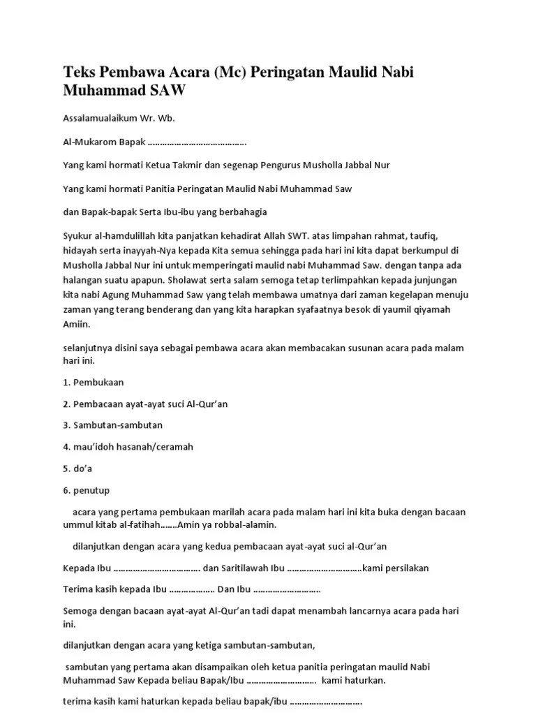 teks mc pengajian bahasa jawa &#x27;&#x27;, yang bisa bisa anda jadikan referensi sebelum melakukan pidato. Teks Pembawa Acara Pengajian Rutin Dalam Bahasa Sunda Terkait Teks