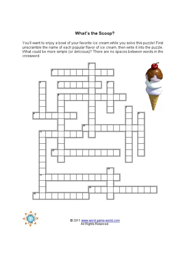 free easy crossword puzzles scoop pdf