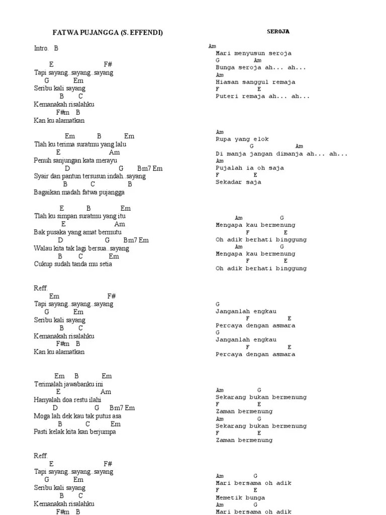 D bm g a 4x. Teks Lirik Chord Melayu Pdf