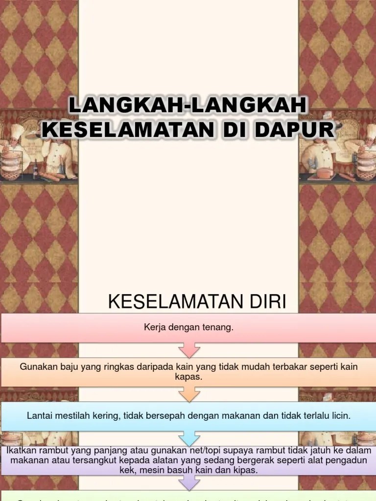 Jan 26, 2022 · tunjangan kinerja pegawai tni diatur dalam peraturan presiden republik indonesia nomor 102 tahun 2018, tentang tunjangan kinerja pegawai di lingkungan tentara nasional indonesia. Langkah Langkah Keselamatan Di Dapur Pdf