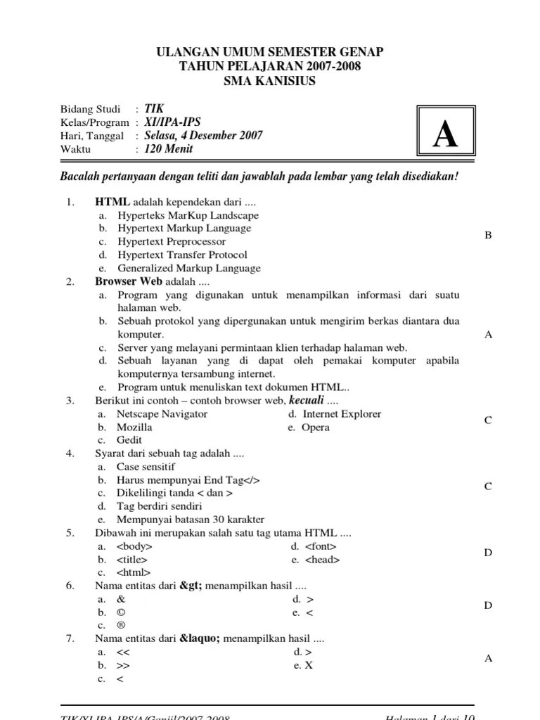 May 31, 2017 · contoh soal dan pembahasan tes (seleksi) . Soal Ipa Kanisius Beinyu Com