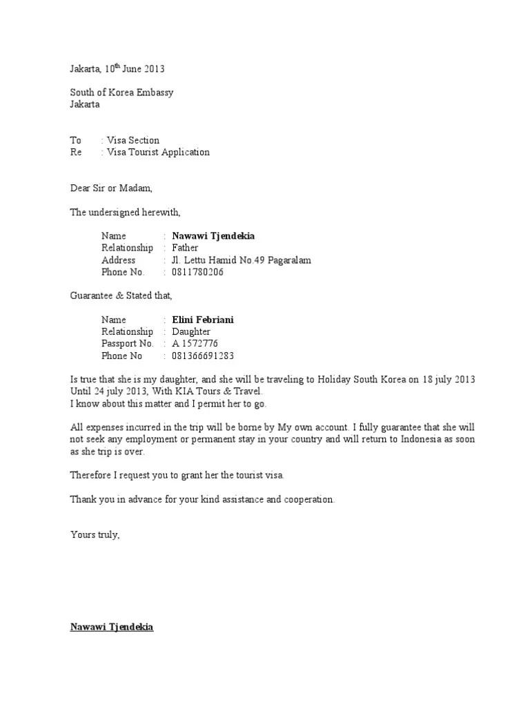 Boleh minta tolong gak contoh surat kuasa pembuatan visa korea. Contoh Surat Sponsor Visa Korea Selatan Contoh Surat