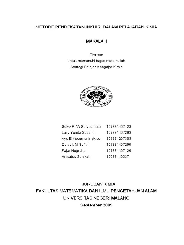 Makalah Inkuiri Pembelajaran | PDF