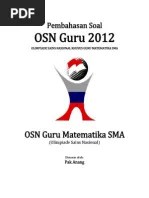 Tutur widodo pembahasan osp matematika sma 011 pembahasan osn tingkat provinsi tahun 011 jenjang sma bidang matematika bagian a : Pembahasan Soal Osn Guru Matematika Sma 2012 Tingkat Provinsi Pdf