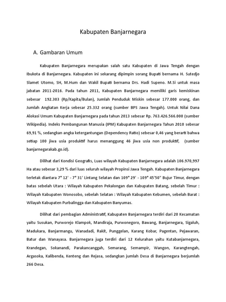 Kabupaten Banjarnegara | PDF