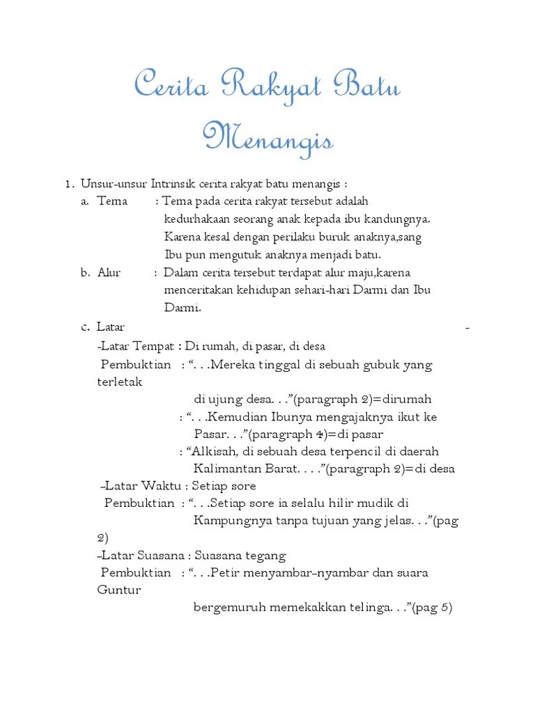 40+ Unsur ekstrinsik cerita rakyat dalam bahasa jawa information | Cerita