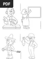 Saya buat apa yang senang & mudah untuk . Prasekolah Gambar Mewarna Tema Pekerjaan Tidak Beruniform Pdf