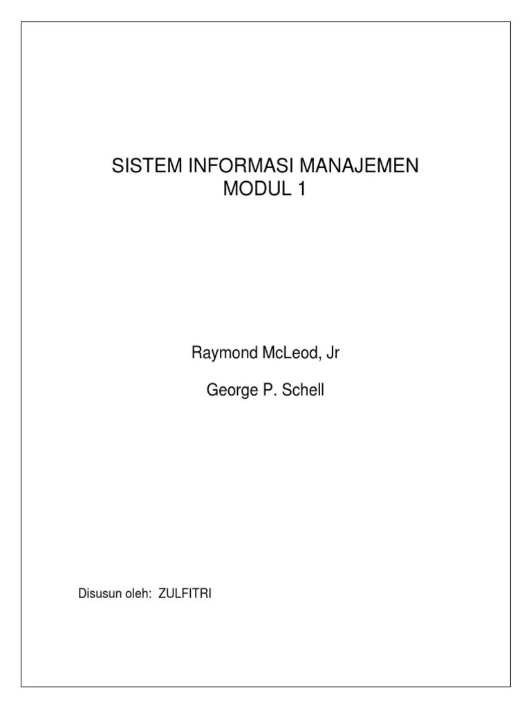 Modul 1 Sistem Informasi Manajemen | PDF