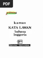 Bahasa Inggris - Kamus Kata Lawan | PDF