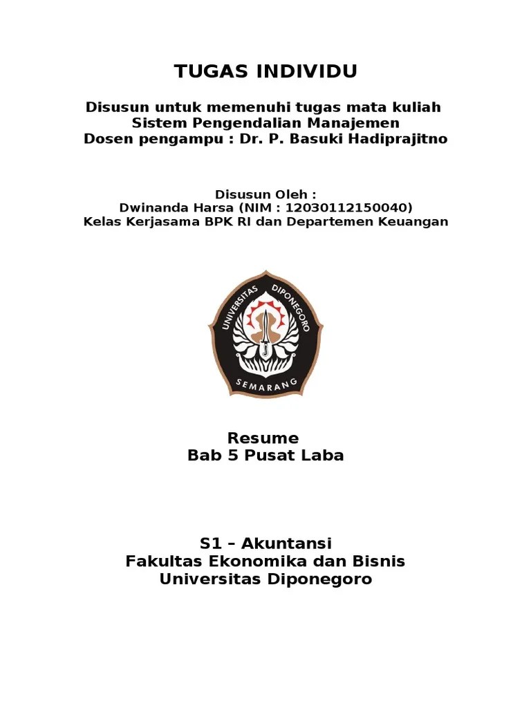 Bab 5 Pusat Laba | PDF