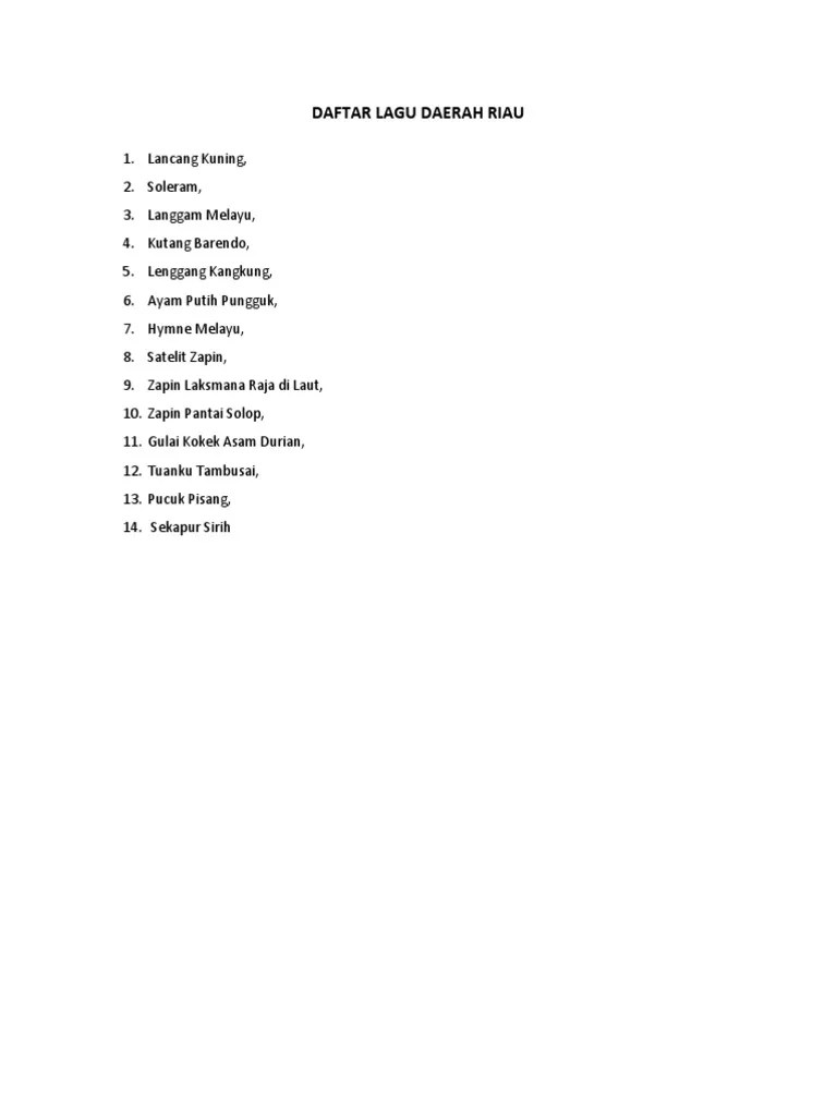 Detail layla hasyim pucuk pisang mp3 dapat kamu nikmati dengan cara klik tombol download mp3 di bawah cepat dan mudah, dan untuk link download lagu layla . Daftar Lagu Daerah Riau Pdf